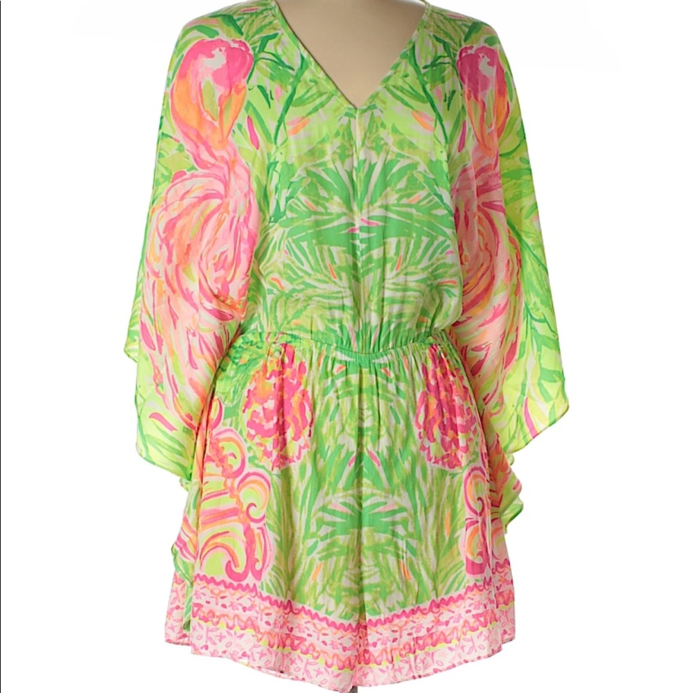 Lilly Pulitzer Flamingo Romper Small